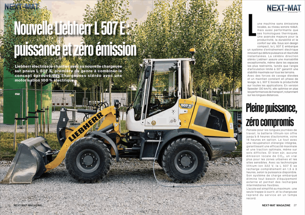LE MAGAZINE DES MATÉRIELS POUR LES PROFESSIONNELS DU BTP, ET DE L'ENVIRONNEMENT