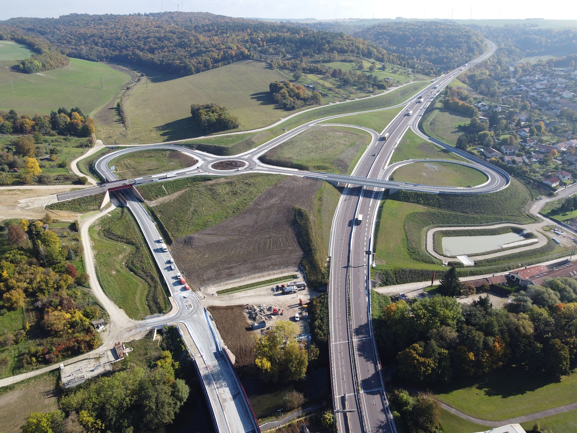 RN135 – Déviation de Velaines : mise en circulation de l’échangeur de Ligny-en-Barrois