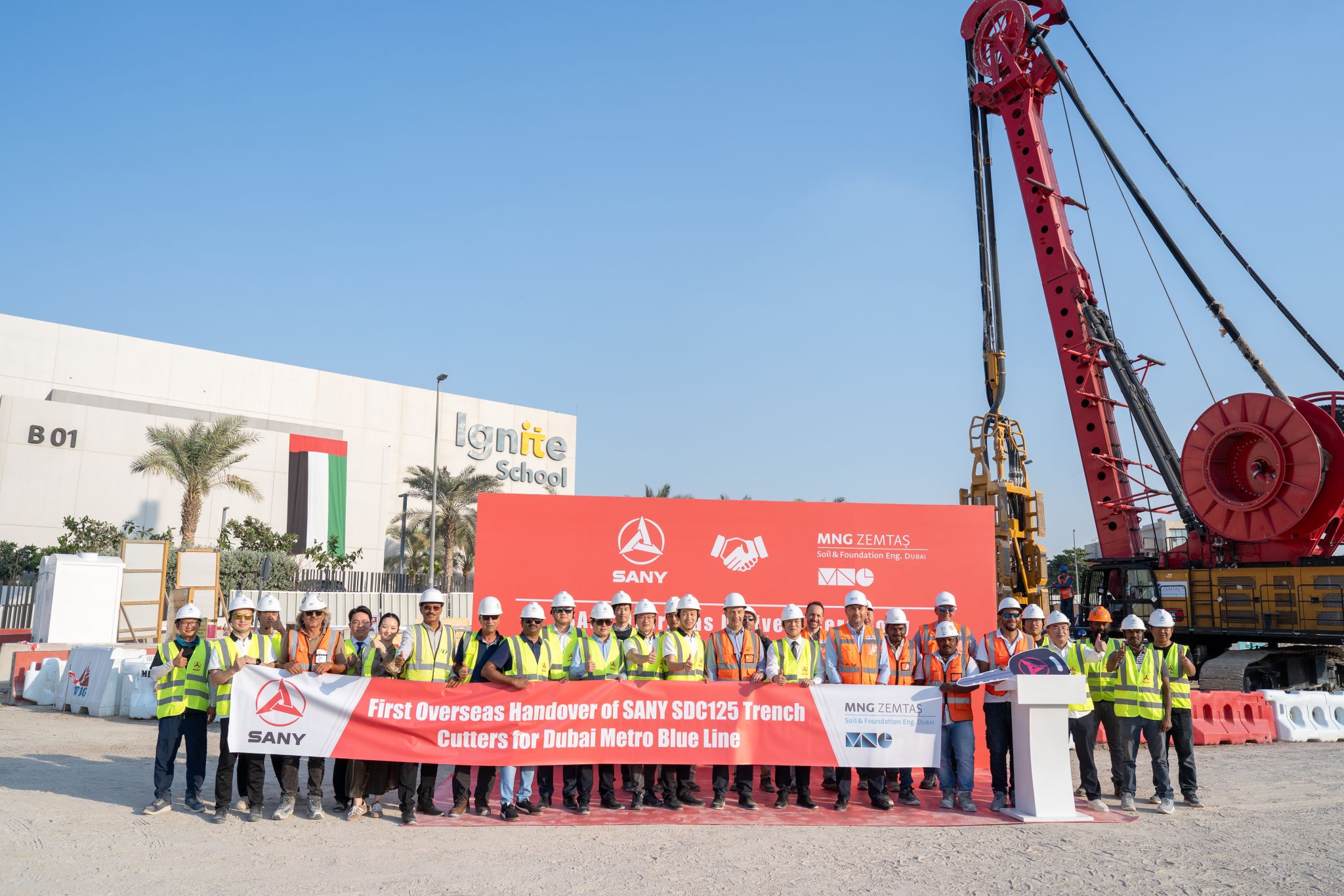 SANY SDC125 Begins a New Chapter on Dubai’s Blue Line Metro